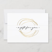 Gold Designer Scribble Gift Certificate