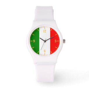 Gold Dial Italian Flag Watch