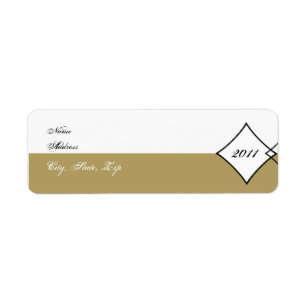 Gold Diamond Class Graduation Return Address