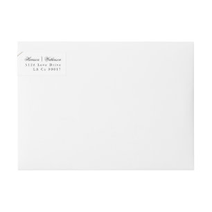 Gold Diamond Geometric Art Deco Gatsby Wedding Wrap Around Label