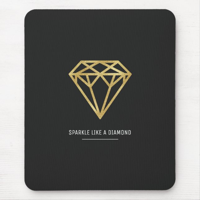 Gold Diamond Mouse Mat (Front)