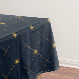 Gold Diamond Pattern Tablecloth