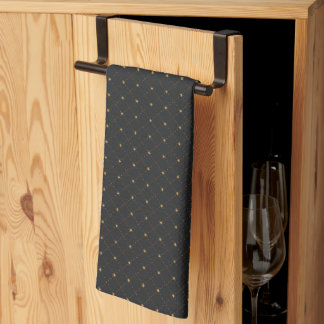 Gold Diamond Pattern Tea Towel
