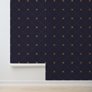 Gold Diamond Pattern Wallpaper