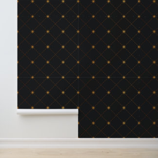Gold Diamond Pattern Wallpaper