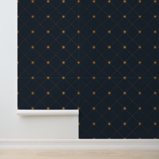 Gold Diamond Pattern Wallpaper