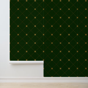 Gold Diamond Pattern Wallpaper