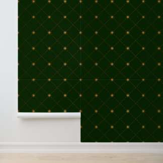 Gold Diamond Pattern Wallpaper