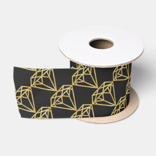 Gold Diamond Satin Ribbon