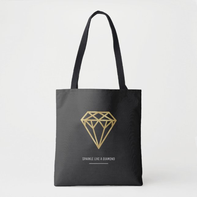 Gold Diamond Tote Bag (Front)