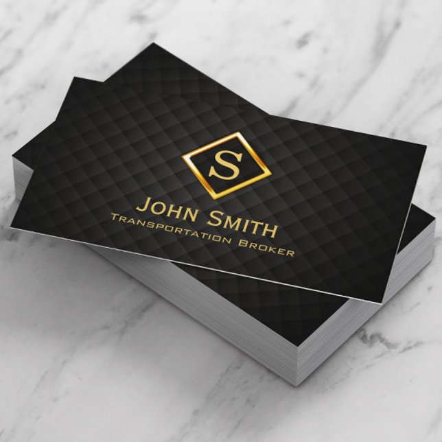 Gold Diamond Transportation Broker Business Card (Creator Uploaded)