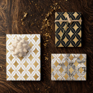 Gold Diamond Wrapping Paper Sheet