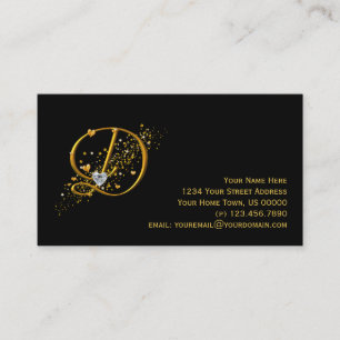 Gold & Diamonds Initial D Stardust Business Card