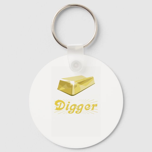 Gold Digger Key Ring (Front)