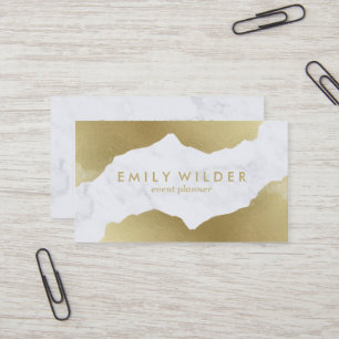 Gold Dipped Marble Business Card