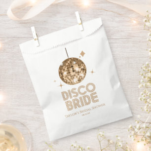 Gold Disco Ball Disco Bride Bridal Shower Favour Bags