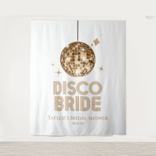 Gold Disco Ball Disco Bride Bridal Shower Tapestry