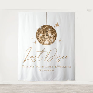 Gold Disco Ball Last Disco Bachelorette Party Tapestry