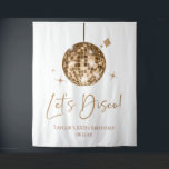 Gold Disco Ball Let's Disco Birthday Party Tapestry<br><div class="desc">This is a Gold Disco Ball Let's Disco Birthday Party Backdrop!</div>