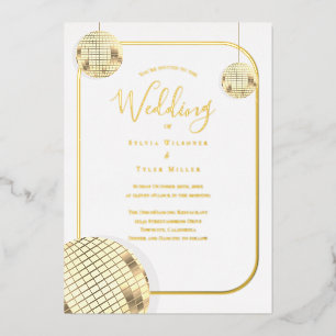 Gold Disco Ball Wedding