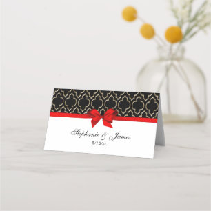 Gold DIY Moroccan DIY Bow Colour Escort Card