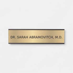 Gold Doctor Doctor's Door Office Sign Signs