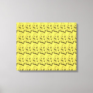 gold dolar canvas print