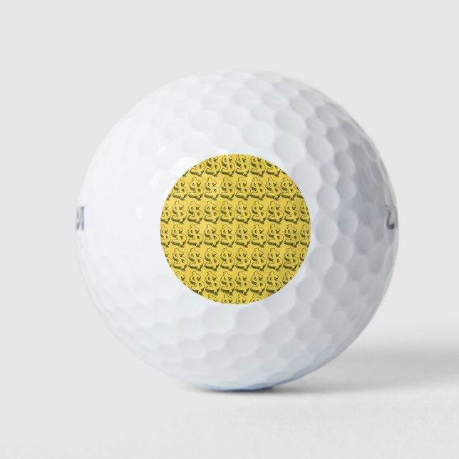gold dolar golf balls (Front)