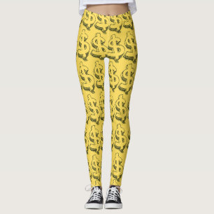 gold dolar leggings