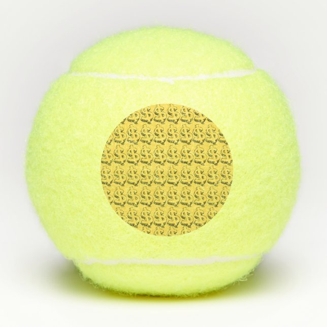 gold dolar tennis balls (Front)