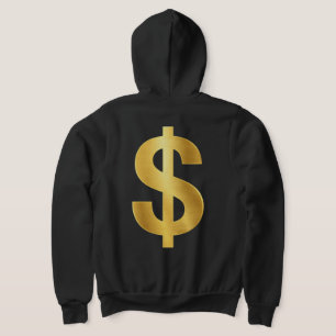 Gold Dollar Sign Symbol – Luxury Money Minimalist Hoodie