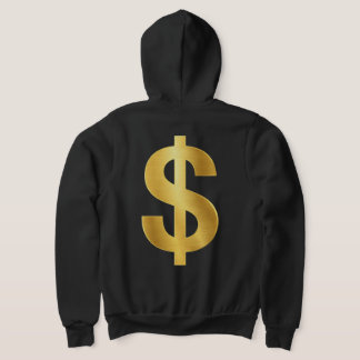 Gold Dollar Sign Symbol – Luxury Money Minimalist  Hoodie