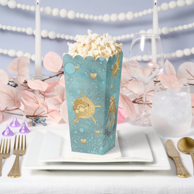 Gold Dolphin Shower Favour Boxes (Wedding)