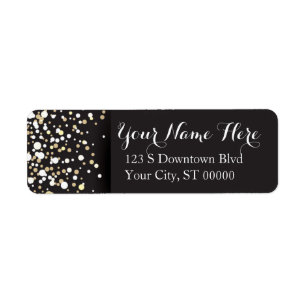 Gold Dots - Address Labels