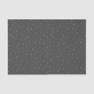 Gold Dots Tissue Paper Black