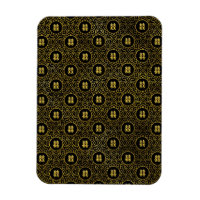 Gold Double Happiness Symbol in lotus pattern