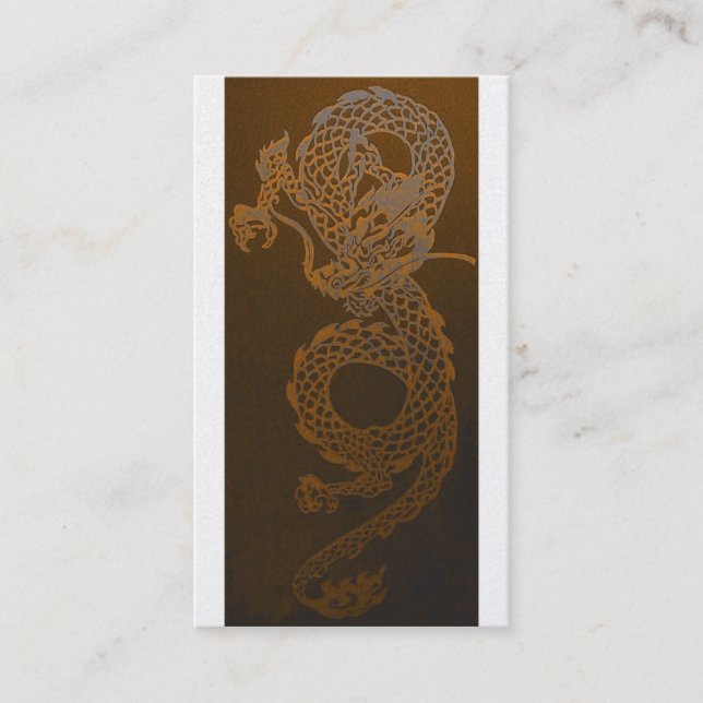 Gold Dragon Business Card (Front)