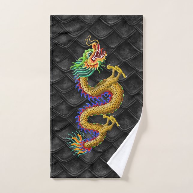 Gold dragon for dragon Boating Towel (Hand Towel)