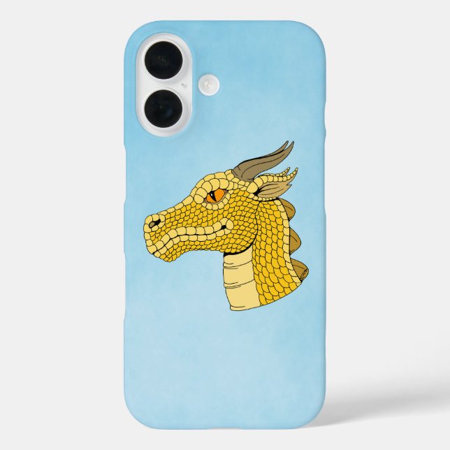 Gold Dragon Head in Profile Case-Mate iPhone Case (Back)
