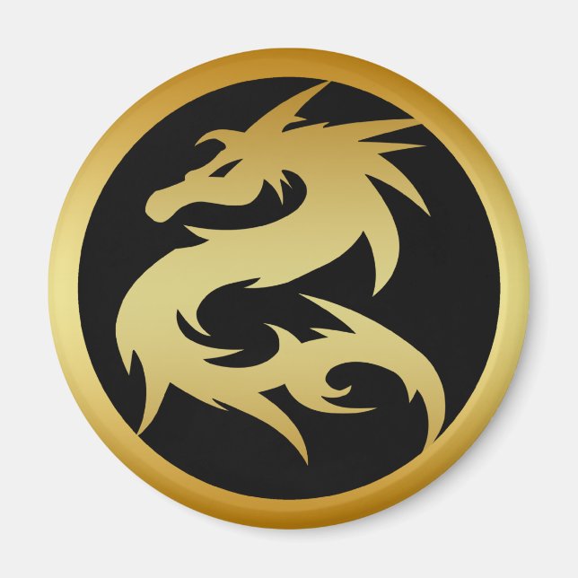 GOLD DRAGON MAGNET (Front)