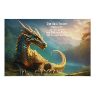 Gold Dragon Poster