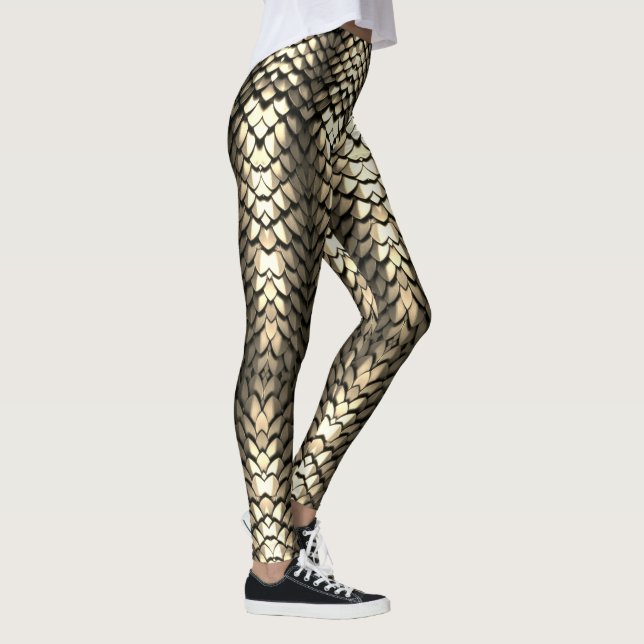 Gold dragon scales leggings (Right)