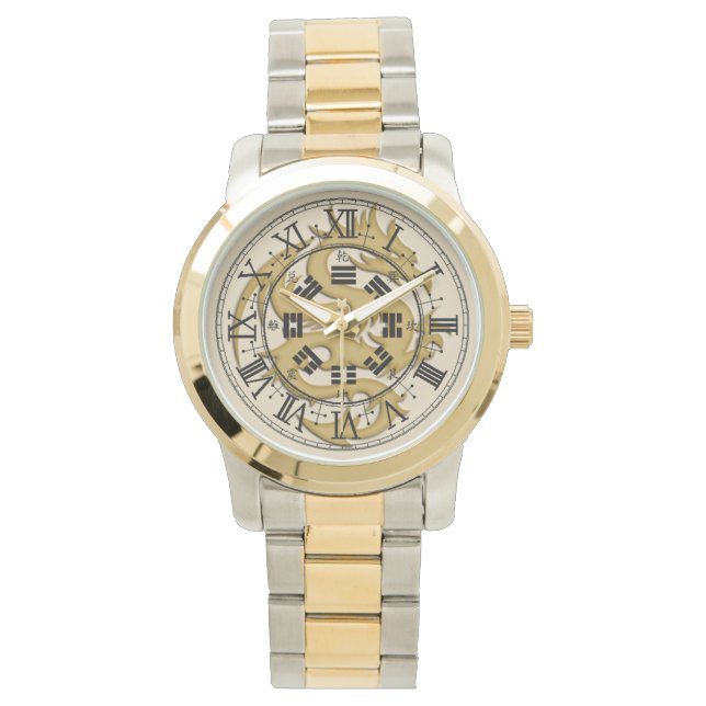 Gold Dragon Unisex Oversized Watch (Front)