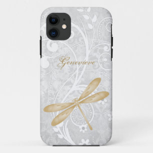 Gold Dragonfly Personalised Case-Mate iPhone Case
