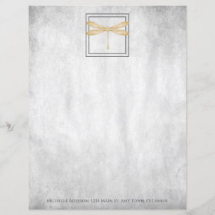 Gold Dragonfly Personalised Paper Sheet