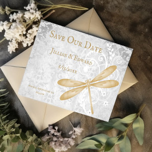 Gold Dragonfly Save The Date Announcement