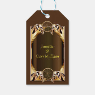 Gold Dream catcher banner Gift Tag