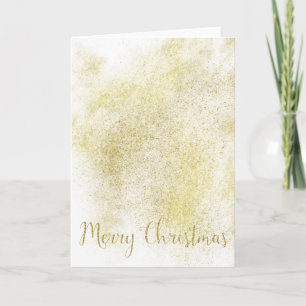 Gold Dream Faux Glitter Holiday Card