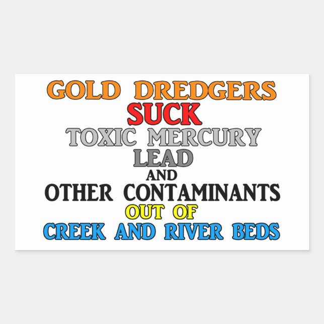 Gold Dredgers Rectangular Sticker (Front)