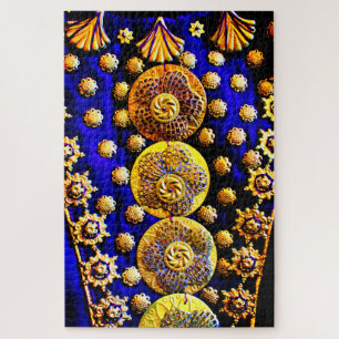 Gold Dress Decorations Jigsaw Puzzle